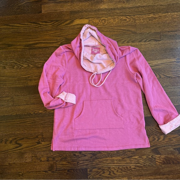 NWOT - World's Softest Tall Cowl Neck Set - Raspberry TallMedium - Picture 2 of 6